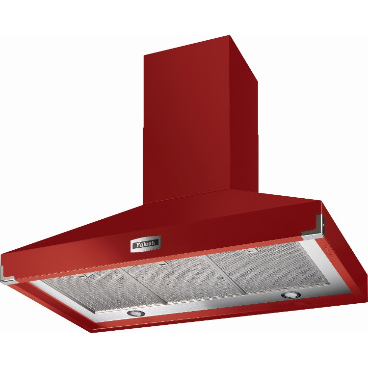 Falcon FHDSE900RD/N 90740 FALCON 900 Super Extract Hood Cherry Red Nickel