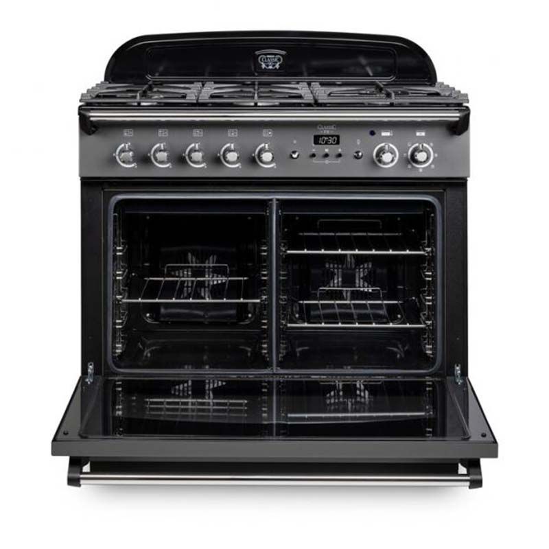 Rangemaster CLAS90FXDFFBL/C 128220 Classic FX 90 Dual Fuel BLACK