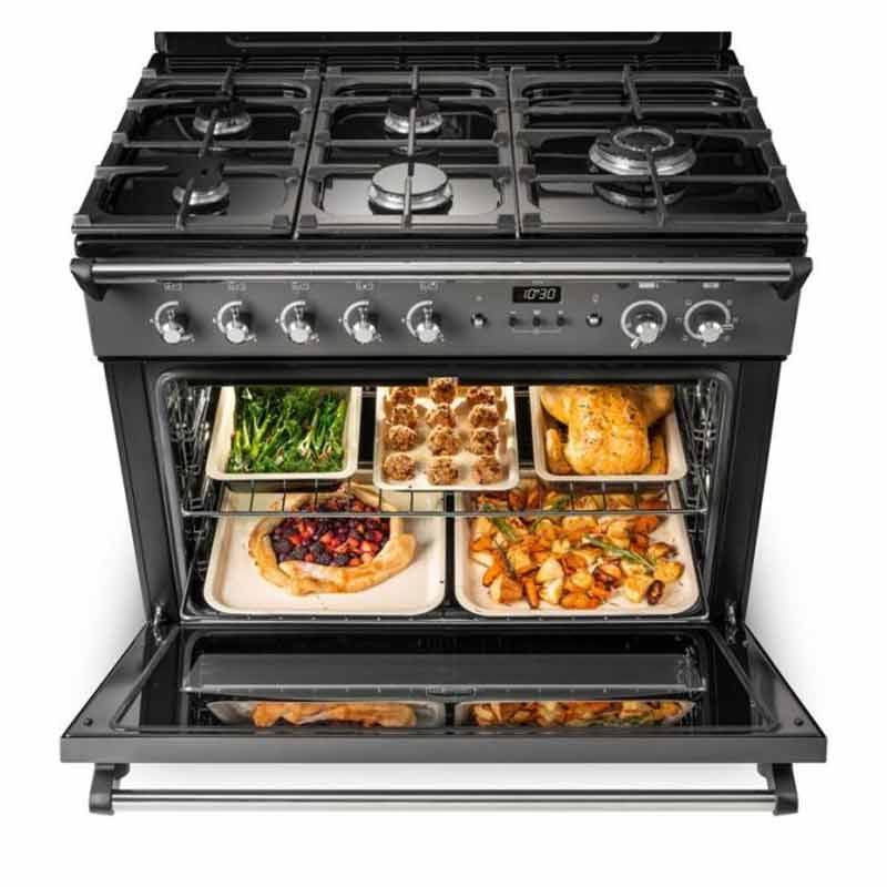 Rangemaster CLAS90FXDFFBL/C 128220 Classic FX 90 Dual Fuel BLACK