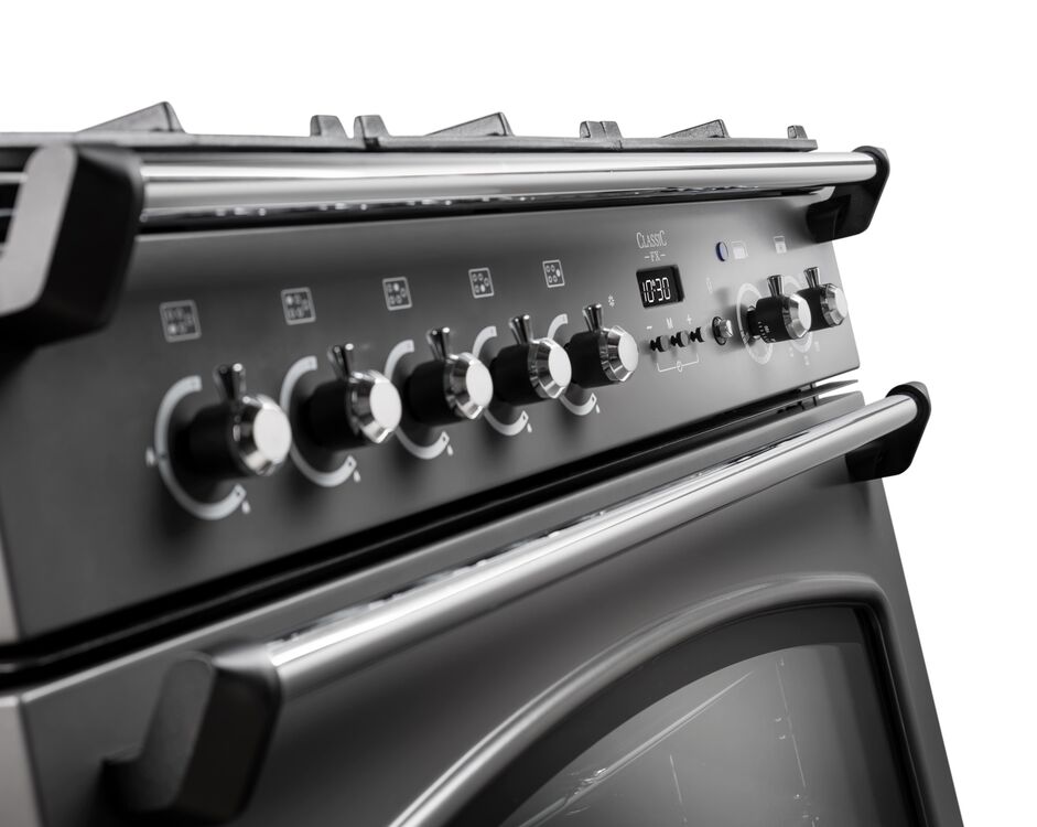Rangemaster CLAS90FXDFFSL/C 128240 Classic FX 90 Dual Fuel SLATE