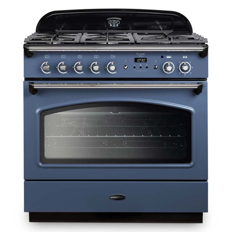 Rangemaster CLAS90FXDFFSB/C 128260 Classic FX 90 Dual Fuel STONE BLUE