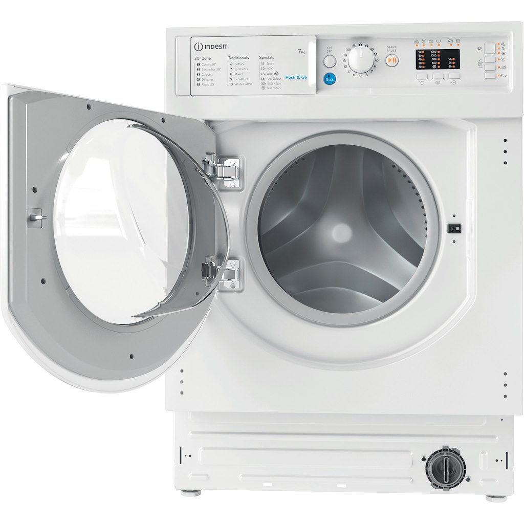 Indesit BIWMIL71252UKN 7kg 1200 Spin Integrated Washing Machine - White