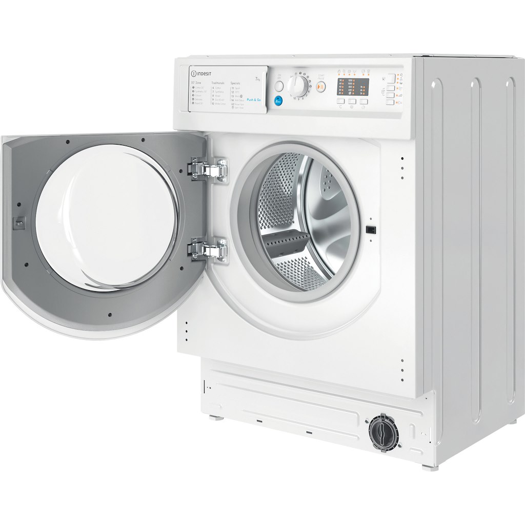 Indesit BIWMIL71252UKN 7kg 1200 Spin Integrated Washing Machine - White