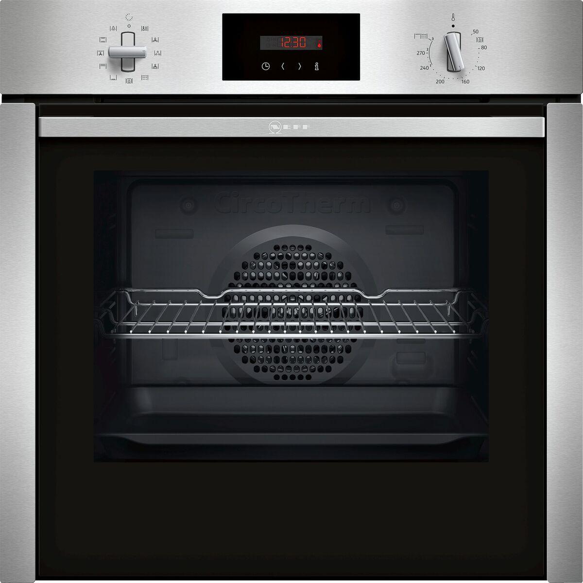 Neff B6CCG7AN0B CircoTherm, 7 functions, Red LED display, Fixed handle, Single Oven