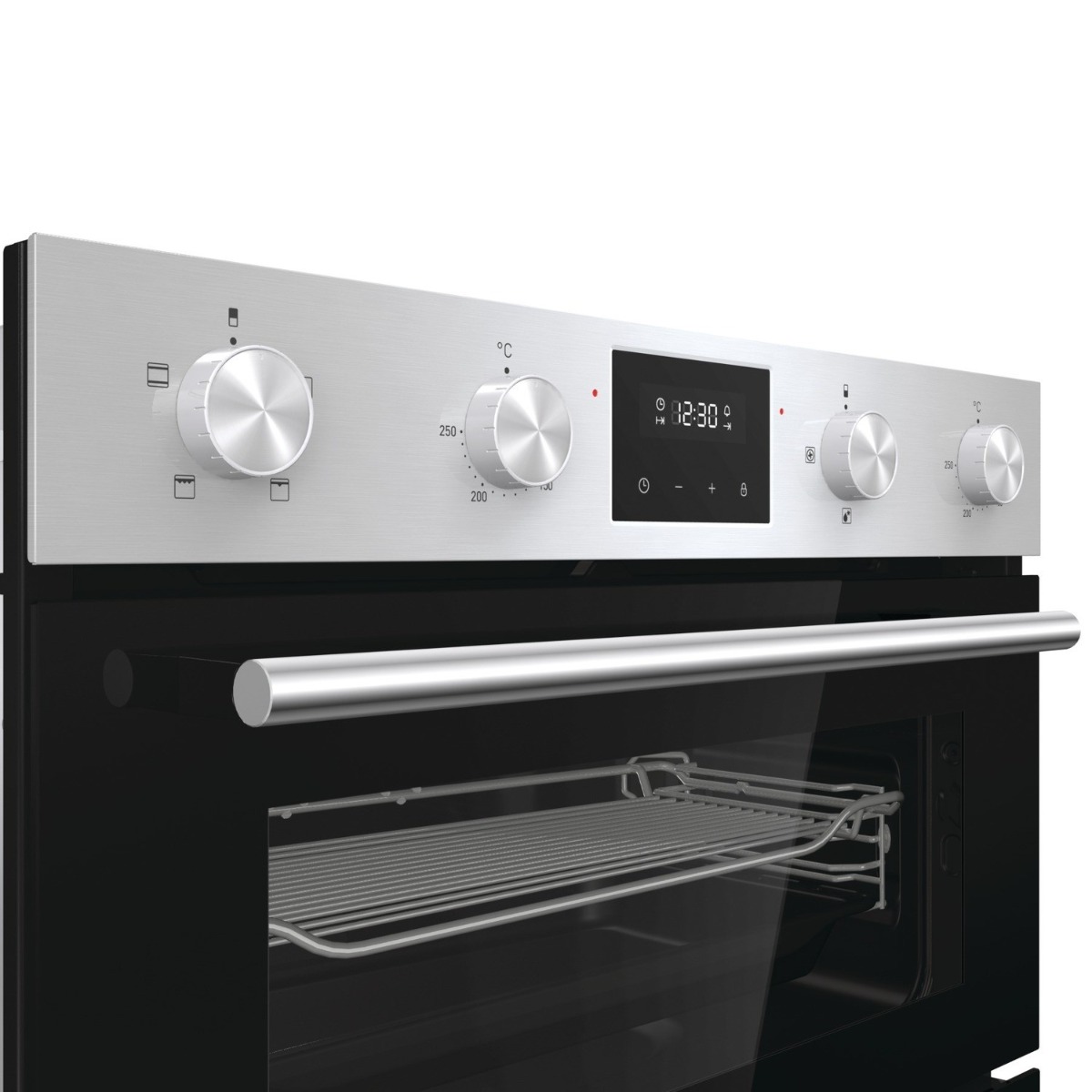 Hisense BID95211XUK 59.4cm Built In Electric Double Oven - Stainless Steel