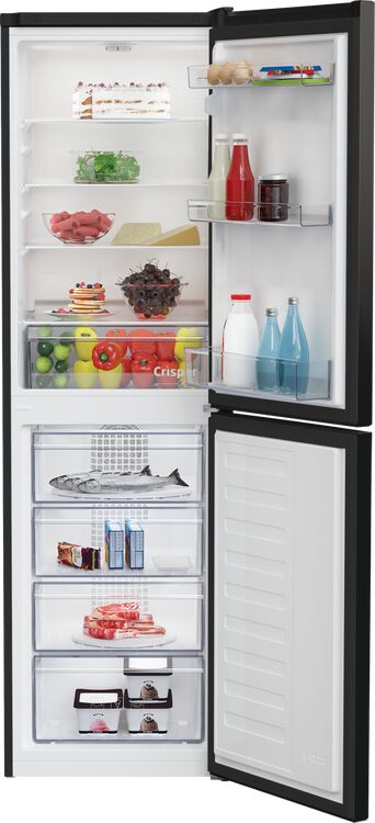 Beko CCFM4582B 54cm Frost Free Freestanding Fridge Freezer - Black
