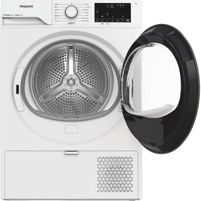 Hotpoint CHD94MWWUK 9KG - 60cm Heat Pump Tumble Dryer with PetHairCare