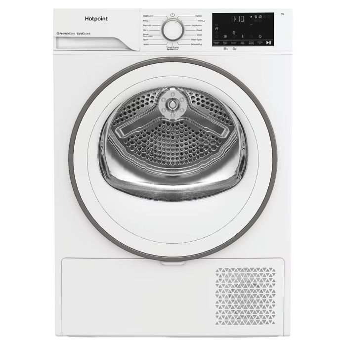 Hotpoint CHD94MWWUK 9KG - 60cm Heat Pump Tumble Dryer with PetHairCare