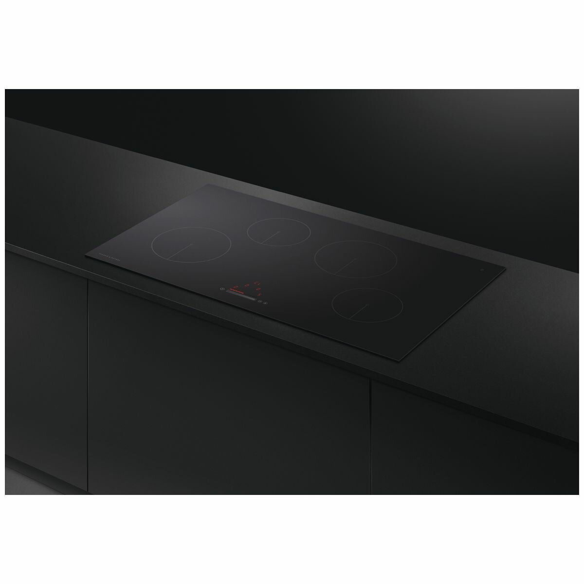 Fisher + Paykel CI904CTB1 This black glass Fisher + Paykel cooktop is an induction cooktop.