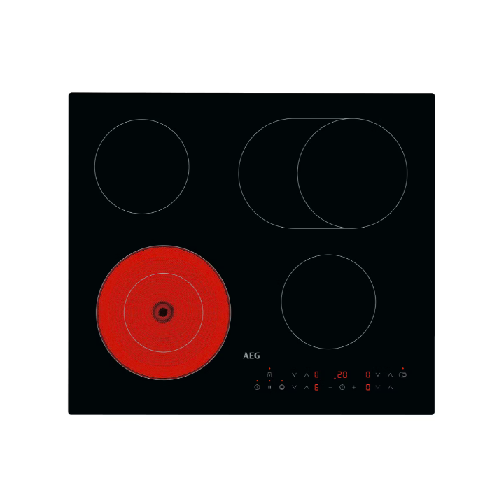 Aeg HRX64360CB 59cm Ceramic Hob - Black