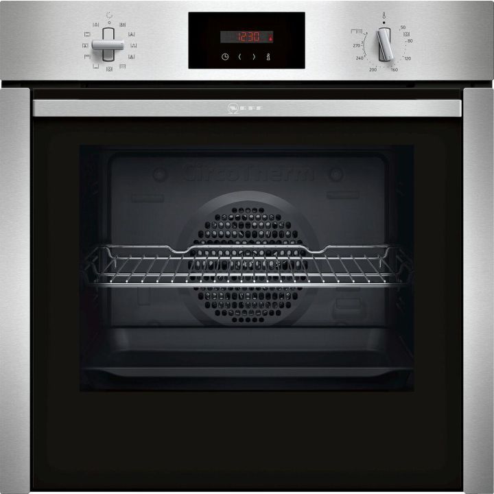 Neff B6CCG7AN0B CircoTherm, 7 functions, Red LED display, Fixed handle, Single Oven