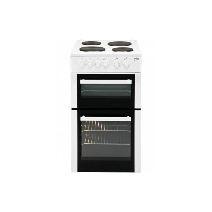Beko BCDP503W 50cm Twin Cavity Electric Cooker