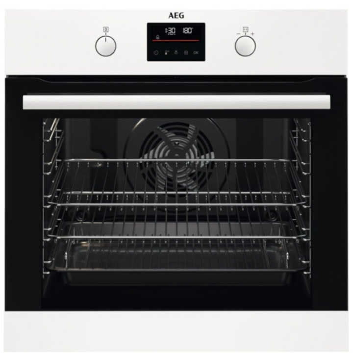 Aeg BEB335061W Multifunction Single Oven with retractable rotary controls