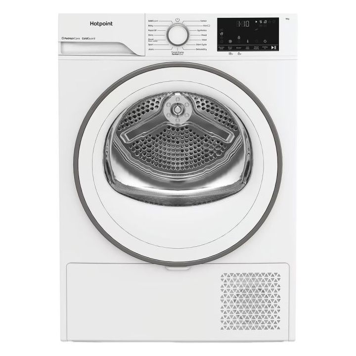 Hotpoint CHD94MWWUK 9KG - 60cm Heat Pump Tumble Dryer with PetHairCare