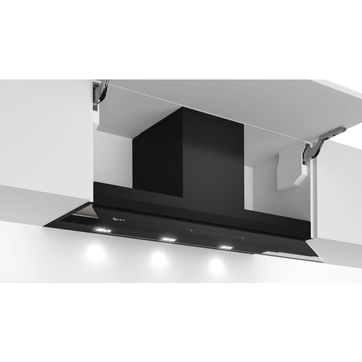 Neff D95XAM2S0B 90cm, Flush Integrated design with fold out glass panel, storage champion