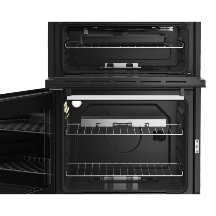 Beko EDG634W 60cm Double Oven Gas Cooker with Gas Hob - White