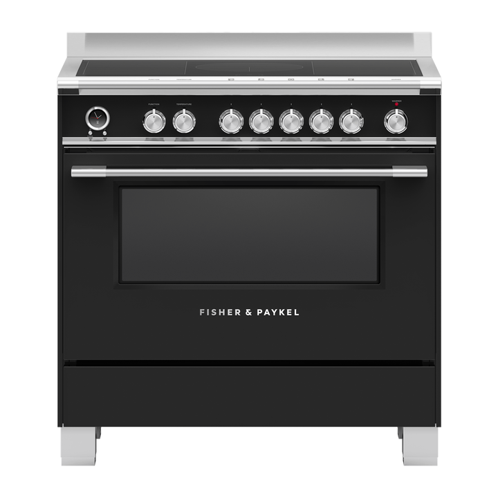 Fisher_Paykel OR90SCI6B1 Black 90Cm Range Cooker Induction Top One Oven