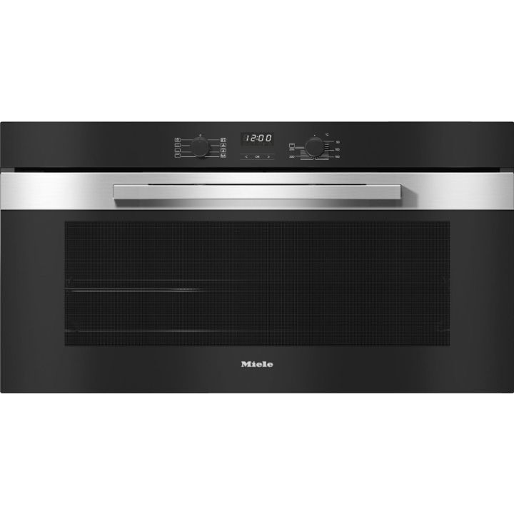 Miele H2890B Steel 90Cm Wide Single Oven