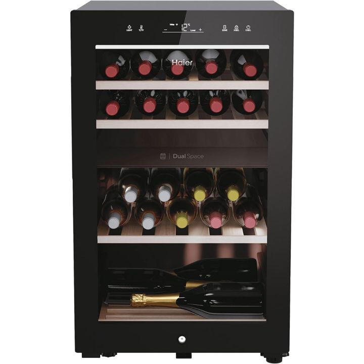 Haier HWS42GDAU1 Wine cooler Wine Bank 50 Series 7 Freestanding, 2 areas, 42 bottles, Light LED,