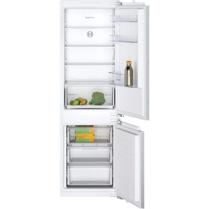 Bosch KIN86NFF0G 177x54 NoFrost Integrated Fridge Freezer, XXL MultiBox veg drawer