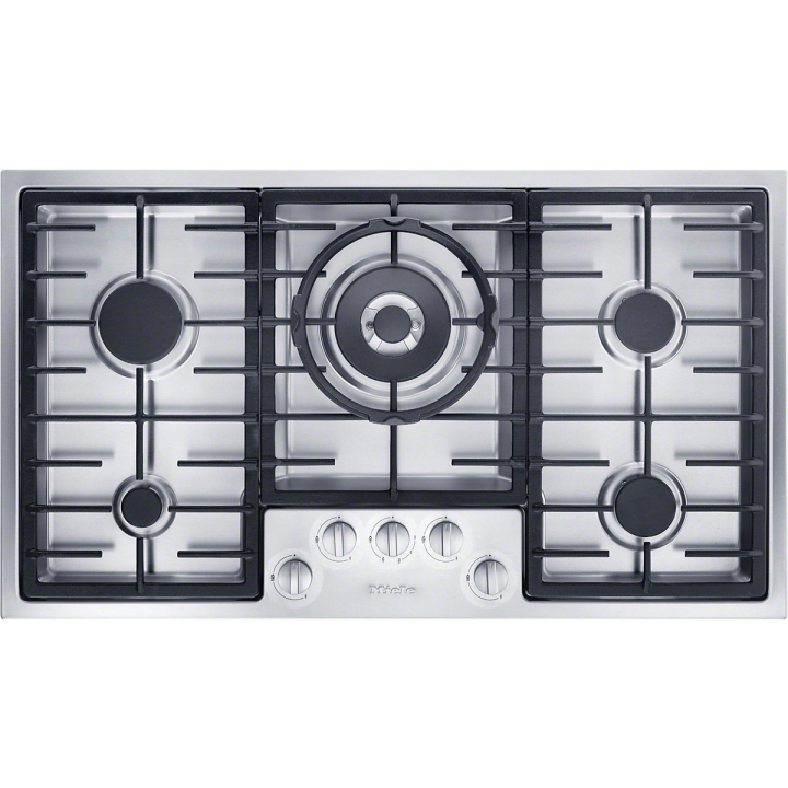 Miele KM2354-1 888mm wide, 5 zone gas hob with dual wok