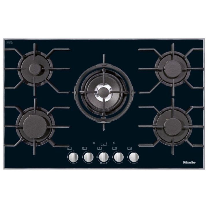 Miele KM3034-1 Black Glass Gas Hob