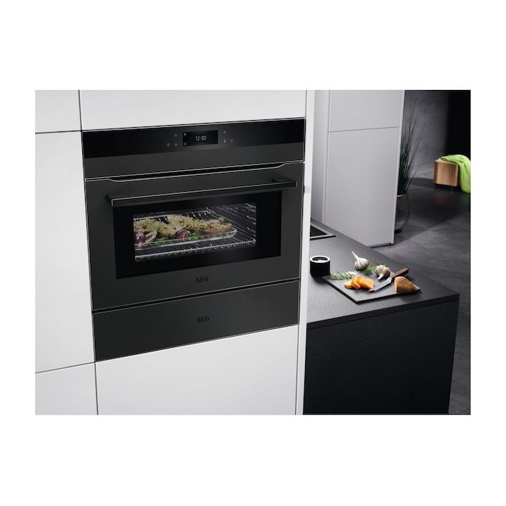 **EX-DISPLAY** Aeg KME768080T CombiQuick Combination Microwave compact oven