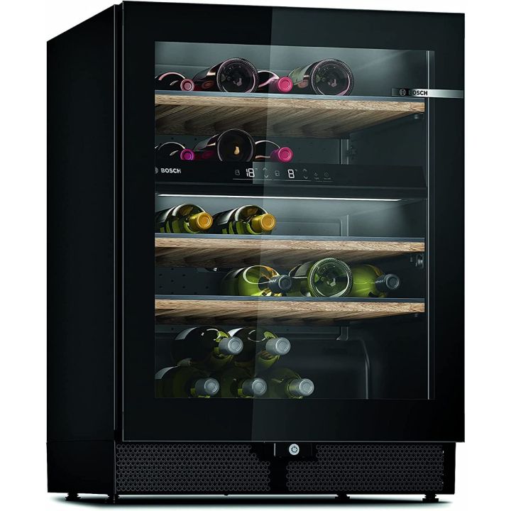 Bosch KWK16ABGAG 82X60 wine cabinet with reversible glass door, UV filter protection