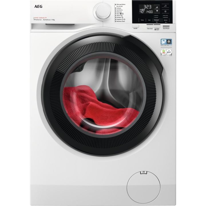 Aeg LFR61944AD Connected Freestanding washing machine. 6000 Series, AutoDose and ProSense, 9kg wash capacity