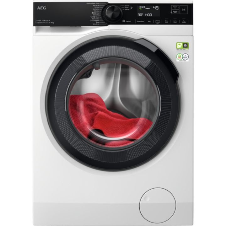 Aeg LFR94946WS 9000 AbsoluteCare 9kg 1400rpm Freestanding Washing Machine