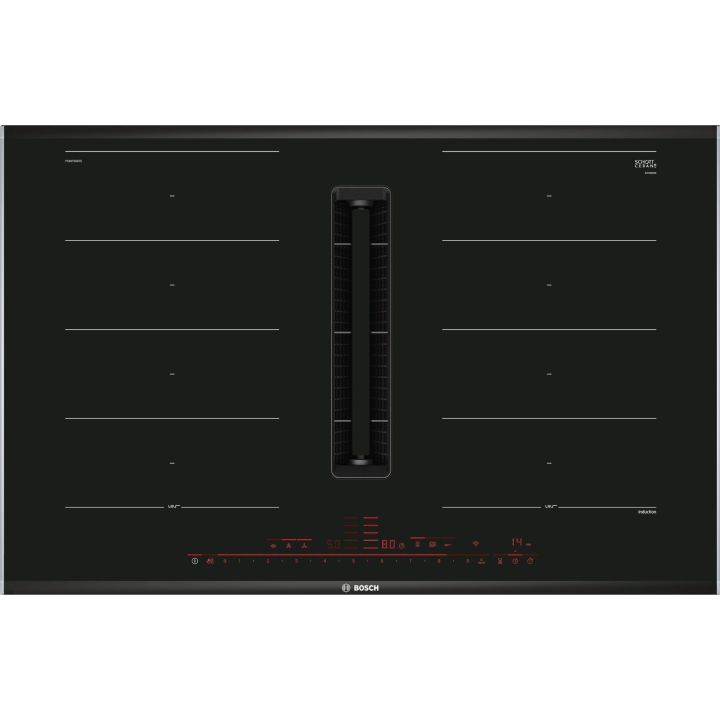 Bosch PXX875D67E 80cm venting hob, DirectSelect Premium Control, 2 x Flex + Ventilation