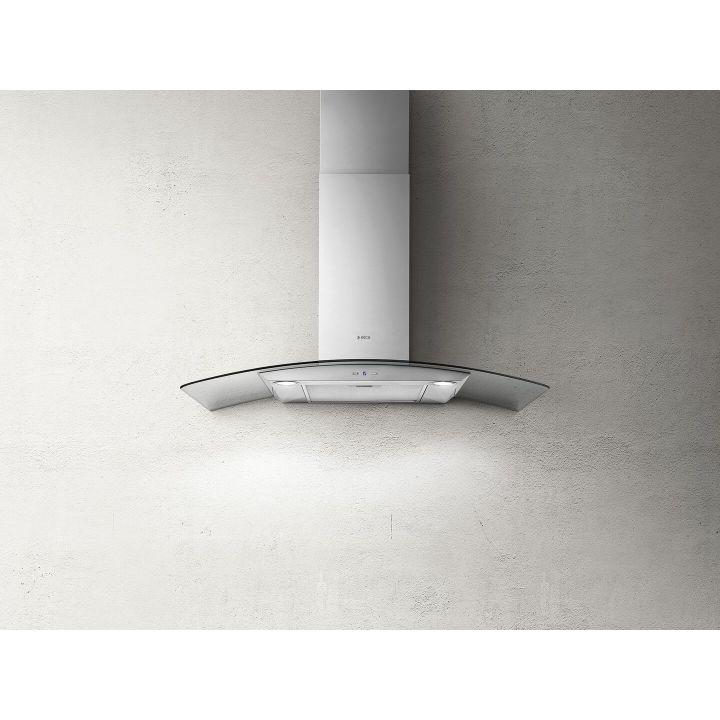 Elica REEF-A-90 Reef A stainless steel/curved glass 900mm