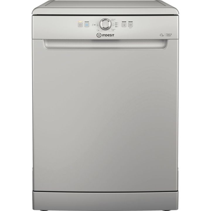 Indesit D2FHK26SUK SILVER Full Size Dishwasher, 14 Place Settings