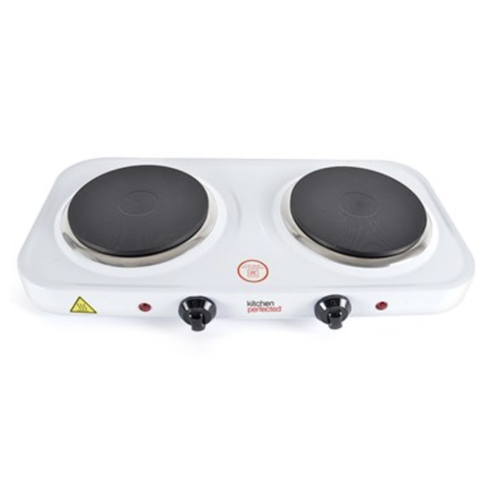 Lloytron E4202W White Double Hot Plate