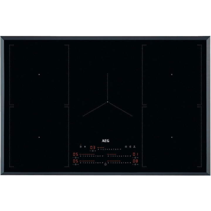Aeg IKS8575XFB 80cm Maxisense Induction Hob, 5 cooking sections