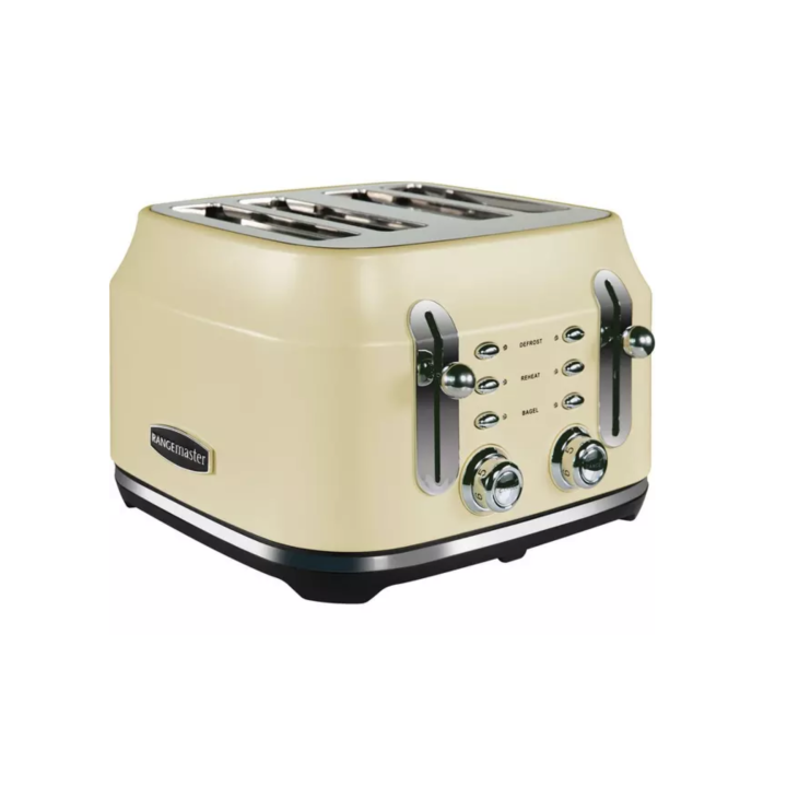 Rangemaster RMCL4S201CM Cream Classic 4 Slice Toaster