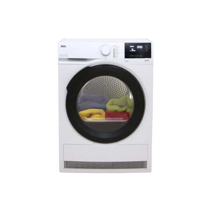 Aeg TR718L4B Heat Pump Tumble Dryer. 7000 Series, SensiDry technology. 8kg capacity