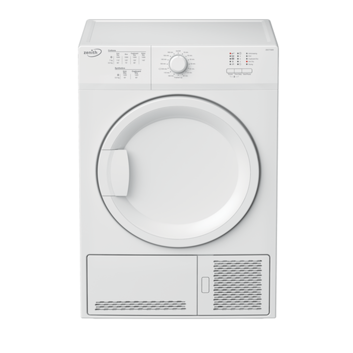 Zenith ZDCT700W 7kg Condenser Tumble Dryer - White - B Energy Rated