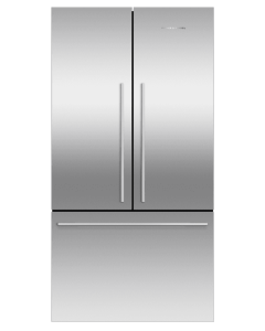 Fisher_Paykel RF610ADJX7 Fridge Freezer French Door 900mm, Designer Handle, Stainless Steel - Ice On