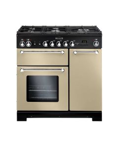 Rangemaster KCH90DFFCR/C 81440 Kitchener 90cm Dual Fuel Range Cooker In Cream