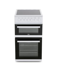 Beko EDVC503W White 50cm Cooker with Double Oven