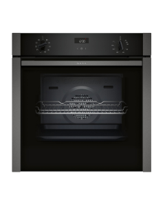 Neff B3ACE4HG0B 59.4cm Built In Electric Single Oven - Black with Graphite Trim