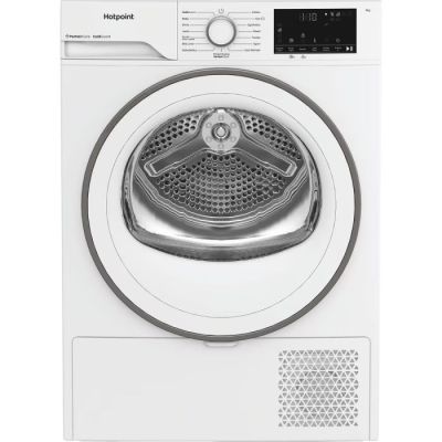 Hotpoint CHD93MWWUK White Hotpoint Heat Pump Tumble dryer Freestanding, 9Kg