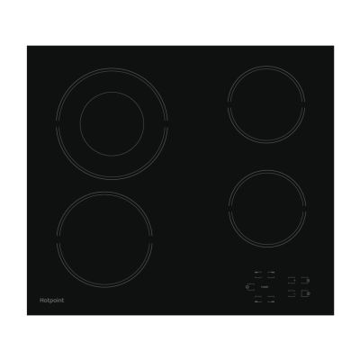 Hotpoint HR612CH Black 60Cm Ceramic Hob