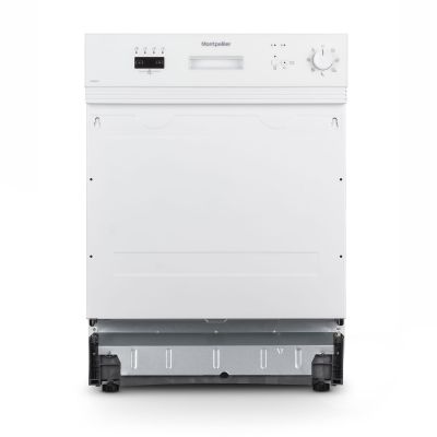 Montpellier MDI655W White 60Cm Semi Intergrated Dishwasher