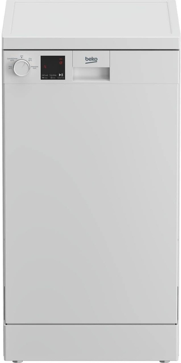Beko DVS04X20W White Slim Line Dishwasher