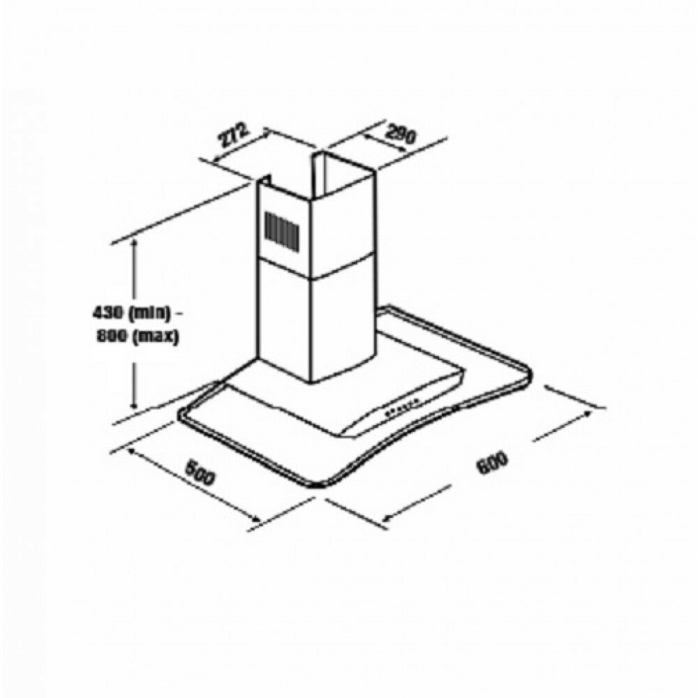 Cda ECP62SS Hood 60Cm