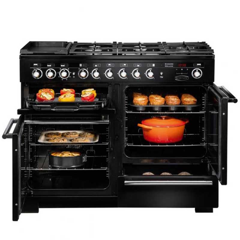 Rangemaster EDL110DFFCB/C 127660 ENCORE DL 110 Dual Fuel CHARCOAL BLACK/CHROME