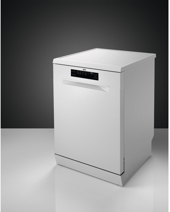 Aeg FFB53937ZW Freestanding 60cm Dishwasher, 7000 Series, MaxiFlex, 14 Place Settings