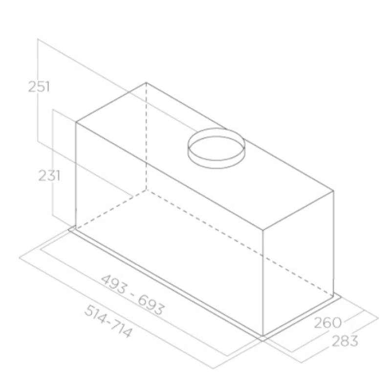Elica FOLD-S-SS-60 Fold S Stainless Steel 60 LED